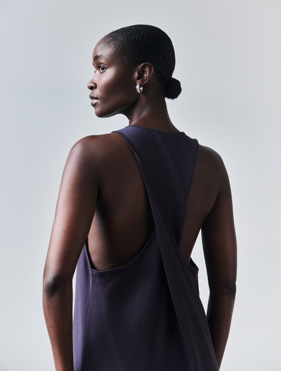 Siq Dress in Aubergine