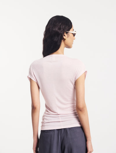 Indie Wrap Top in Dusk Pink